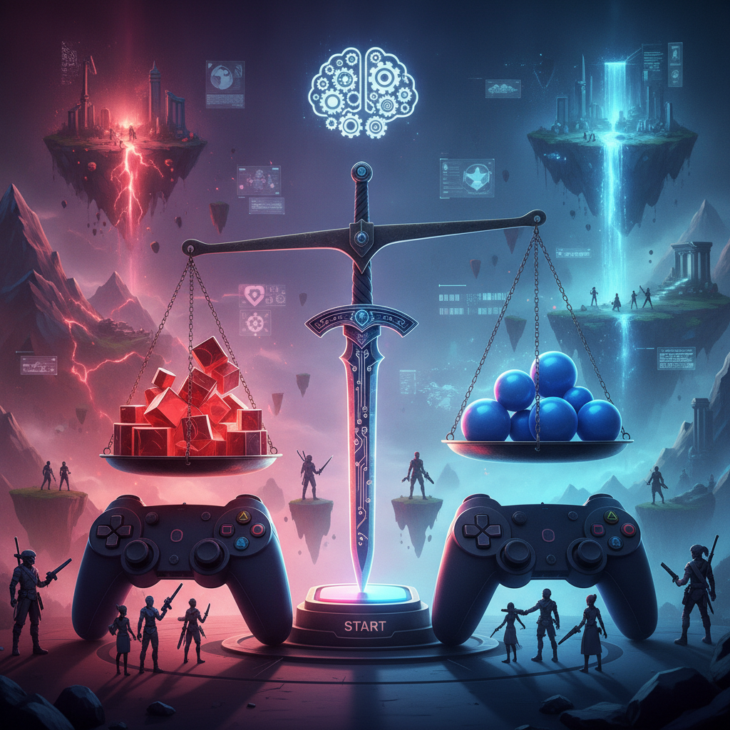 Balansering i speldesign: att göra spel utmanande men rättvisa