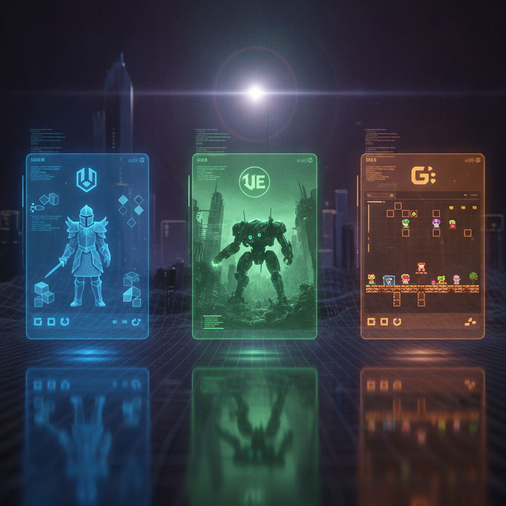 Speldesignverktyg: Unity vs Unreal vs Godot jämförda